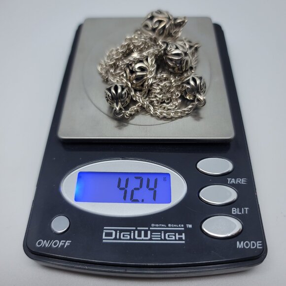 Sterling Station Necklace - Picture 3 of 3